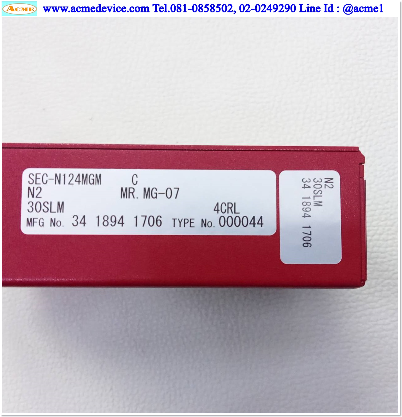 Flow Controllers HORIBA รุ่น SEC-N124MGM, 30 SLM, GAS Nitrogen (N2), DeviceNet communication