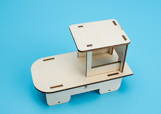 รถใบพัดโครงไม้