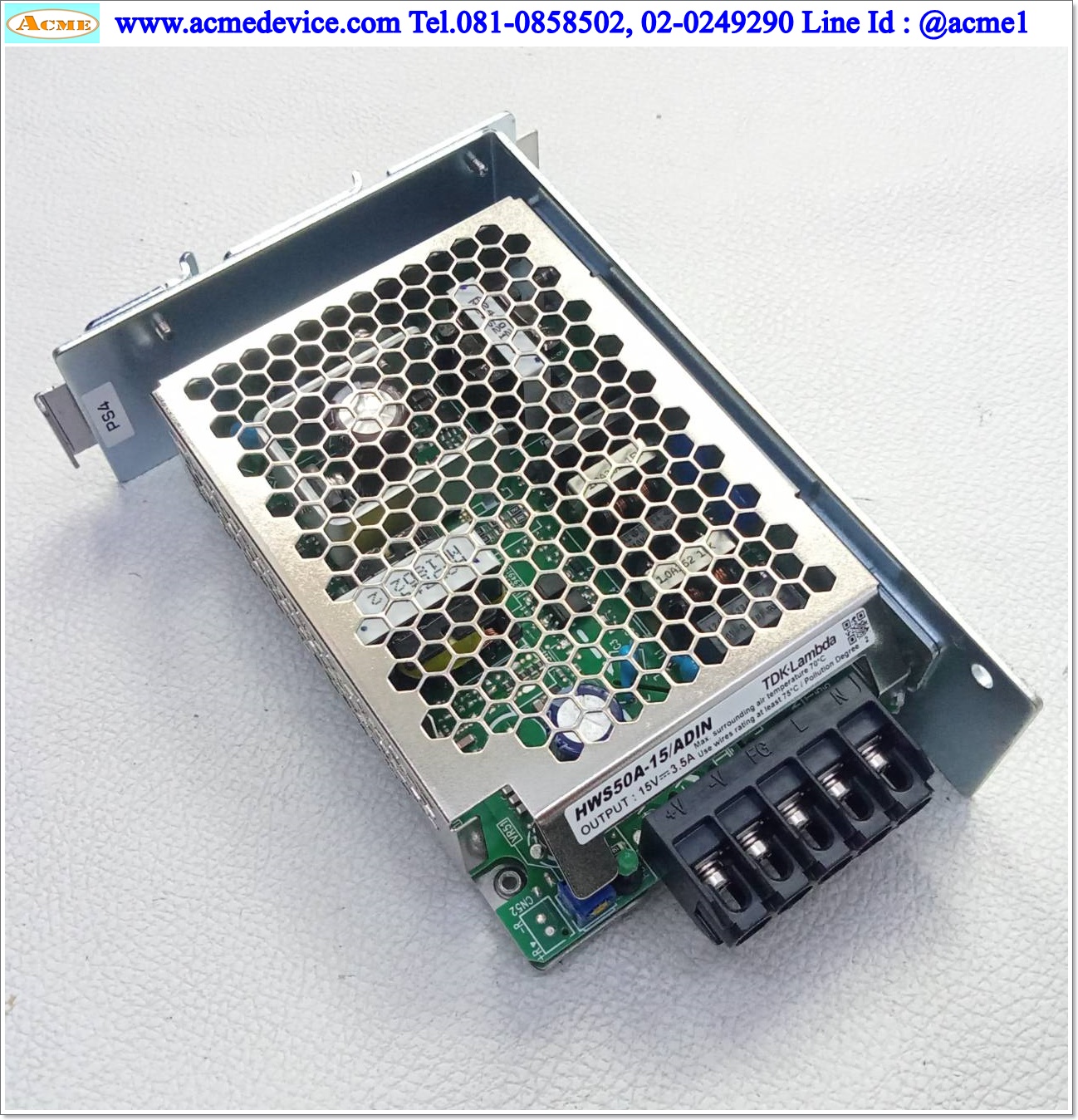 Power Supply TDK รุ่น HWS50A-5/ADIN, Output 5V, 10A, 50W