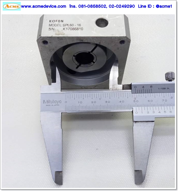 Gear Head Kofon รุ่น SPL60-16, Ratio 16:1, (เพลาเข้า 14mm, ออก 14mm), for 200w, 400w