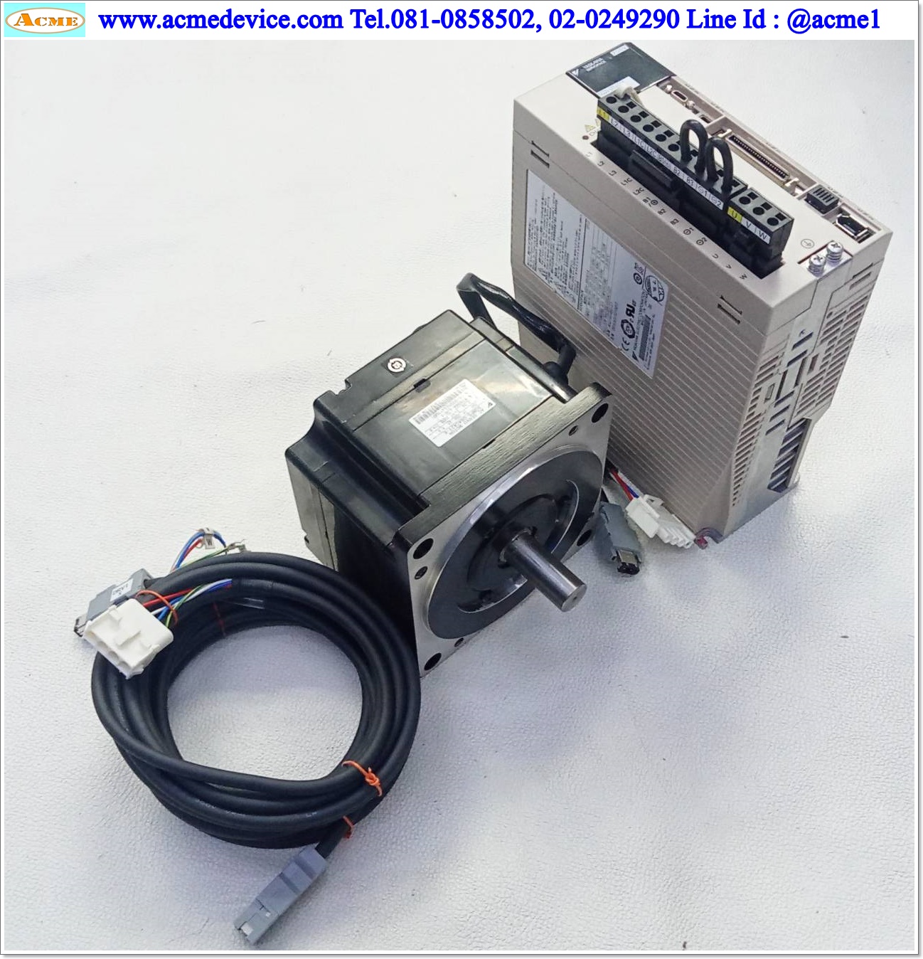 Servo Drive Yaskawa รุ่น SGDV-5R5A01A & Motor SGMPS-08ACA21-E, 750W