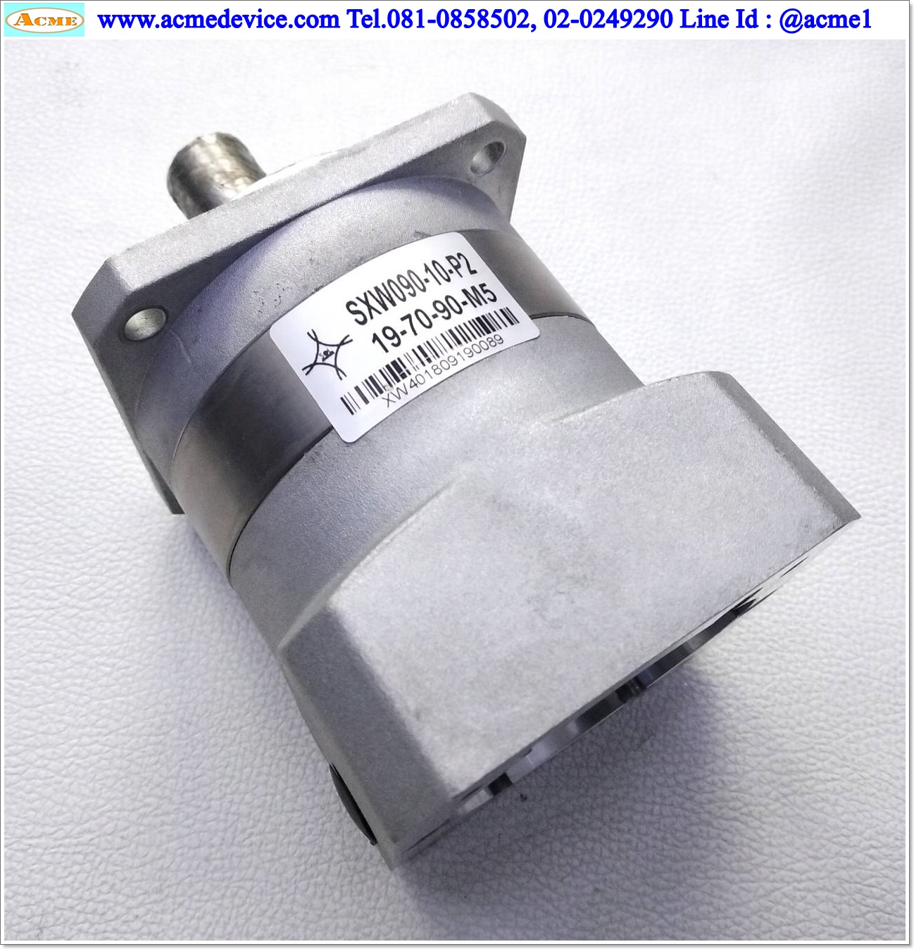 Gear Head รุ่น SXW090-10-P2-19-70-90-M5, Ratio 10:1, (เพลาเข้า 19 mm., ออก 19 mm.), for 750w