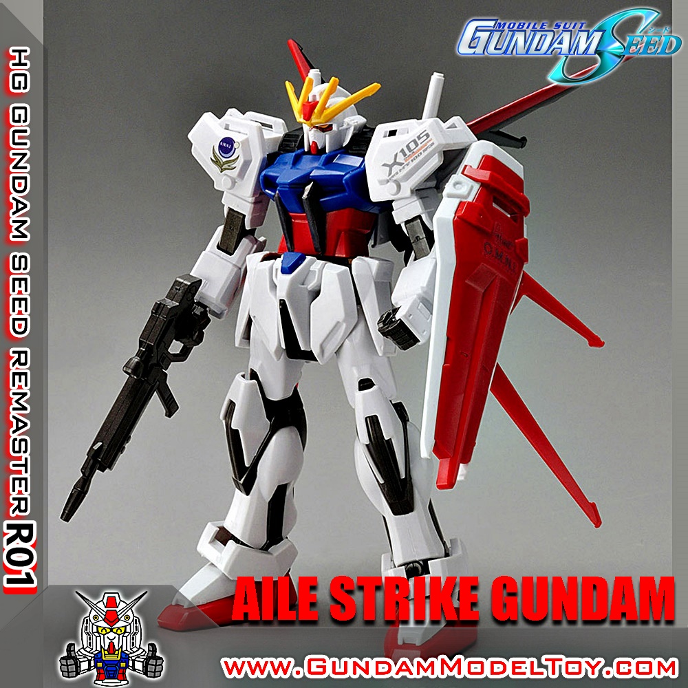 BANDAI HG R01 AILE STRIKE GUNDAM อาร์01 เอิล สไตรค์ กันดั้ม โมเดล กันดั้ม กันพลา PS TOYLAND HGSEED