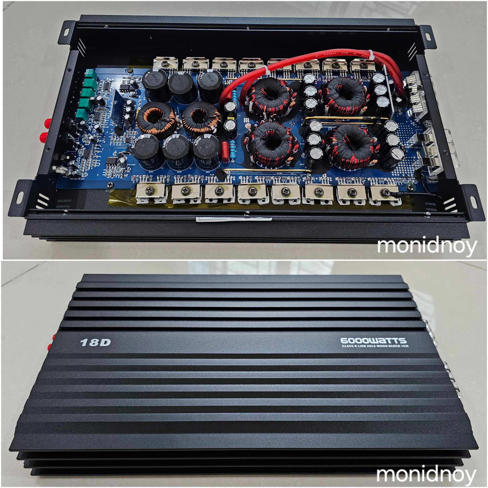 พาวเวอร์แอม Class D 6000W ขับซับ 10-12 นิ้ว แม่เหล็ก180 2ดอก แรงดี เบสแน่น คุ้มสุดๆ