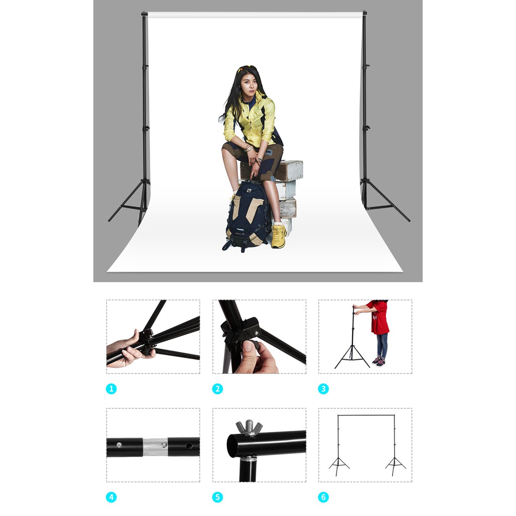 ผ้าฉากพื้นหลัง ขนาด 2x3 เมตร ถ่ายภาพบุคคล ภาพสินค้า background ผ้าCOTTON (อ่านรายละเอียดก่อนสั่งซื้อ!!)