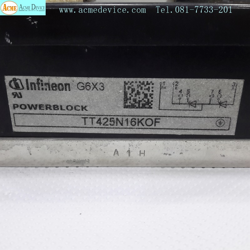 Power Modules Infineon G6X3 รุ่น TT425N16KOF, 1600V, 425A (มือสอง)