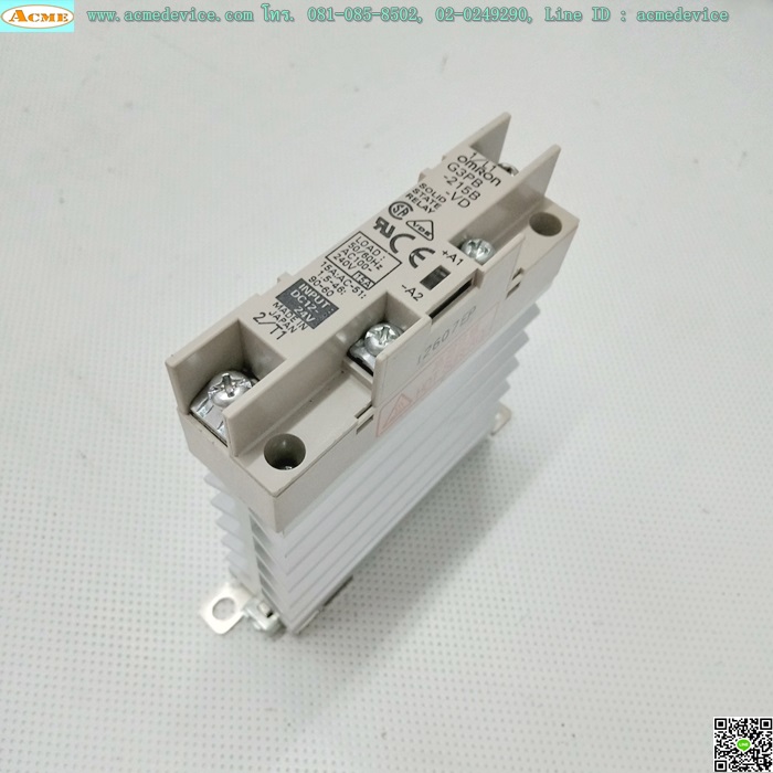 Solid State Relay OMRON รุ่น G3PB-215B-VD, Input 12 to 24 Vdc, Output 100 to 240Vac 15A (ไม่มีฝา)