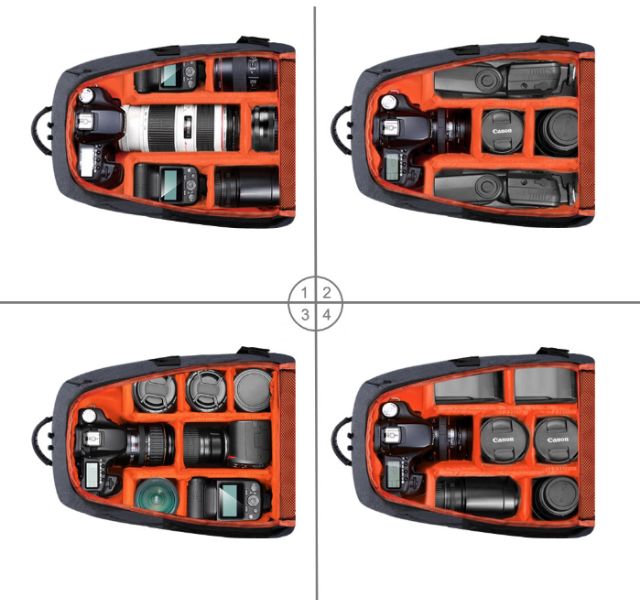 กระเป๋ากล้อง Backpack ยี่ห้อ Puluz รุ่น PU5011 สำหรับใส่กล้อง ขาตั้ง อุปกรณ์กล้อง สีเทา