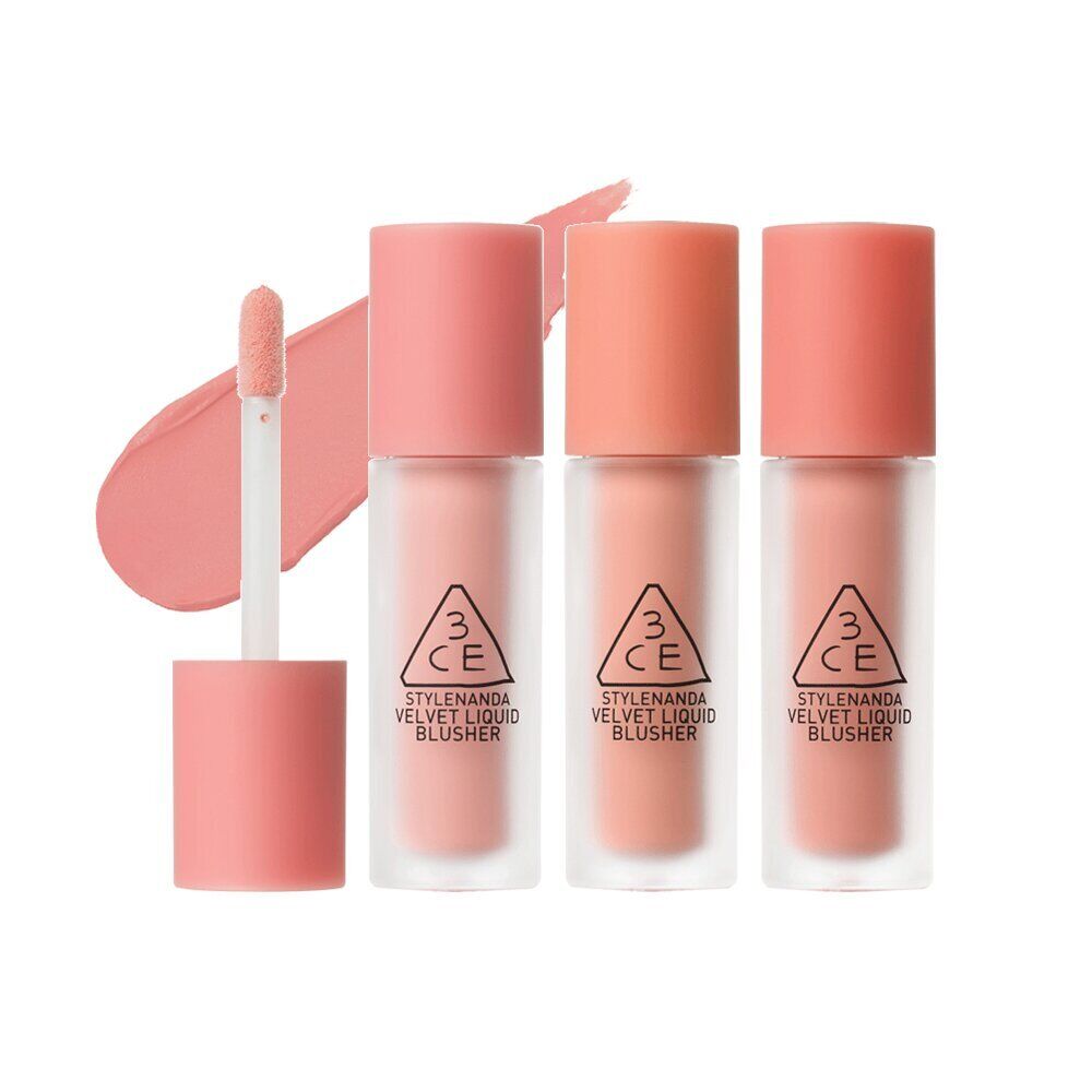 บลัชออนเนื้อลิควิด3CE Velvet Liquid Blush on 3.4g สี Vienna Rose