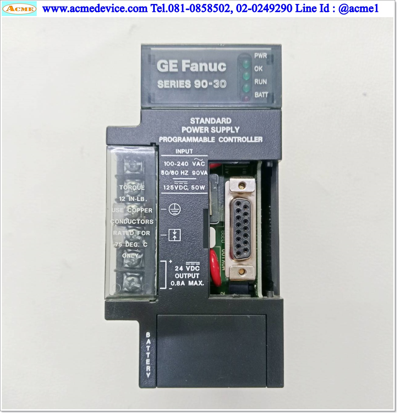 PLC GE FANUC รุ่น IC693PWR321S, Power Supply Unit