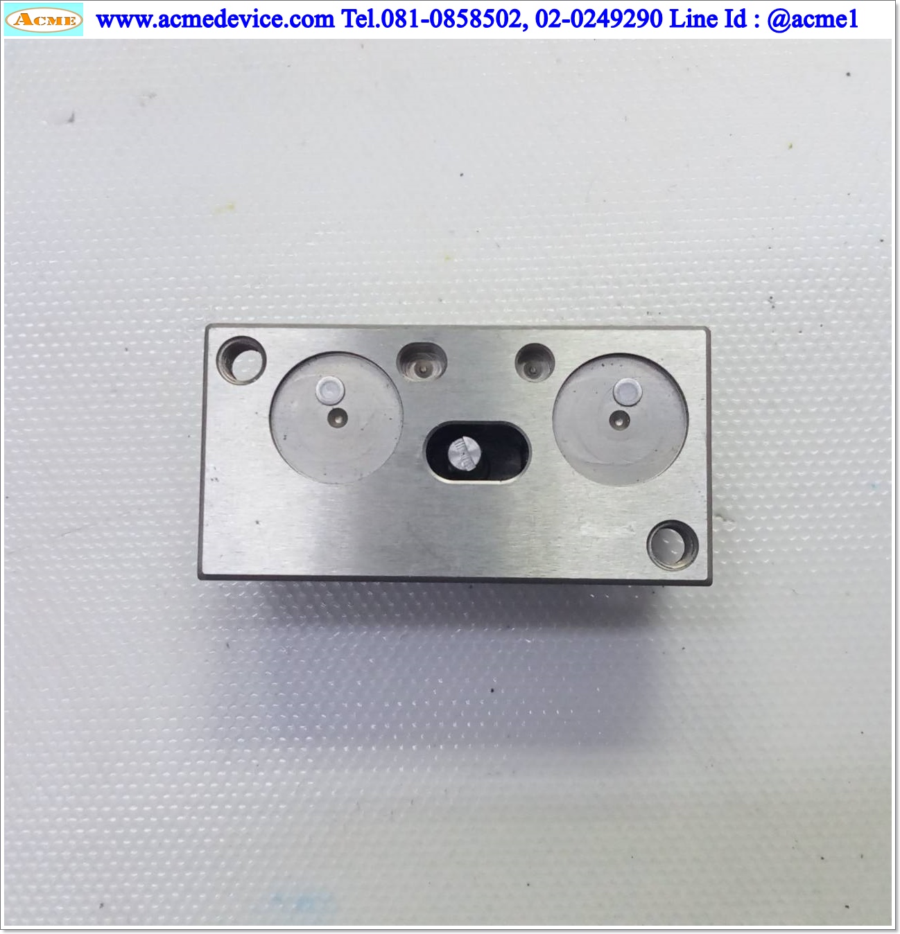 Linear Air Cylinder New-Era รุ่น PPT-SD6-5-TP, Bore 6 mm., Stroke 5 mm. รางสไลด์ขนาด 9 mm. x 45 mm.