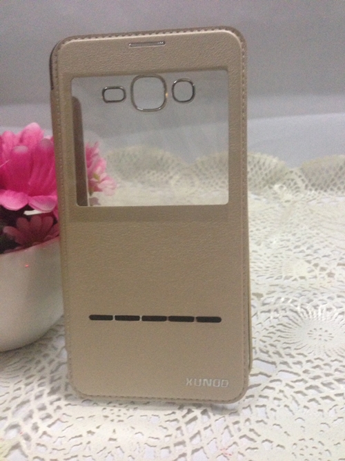 เคสซัมซุง J7 ฝาพับ KUNDD ของแท้ (สีทอง)