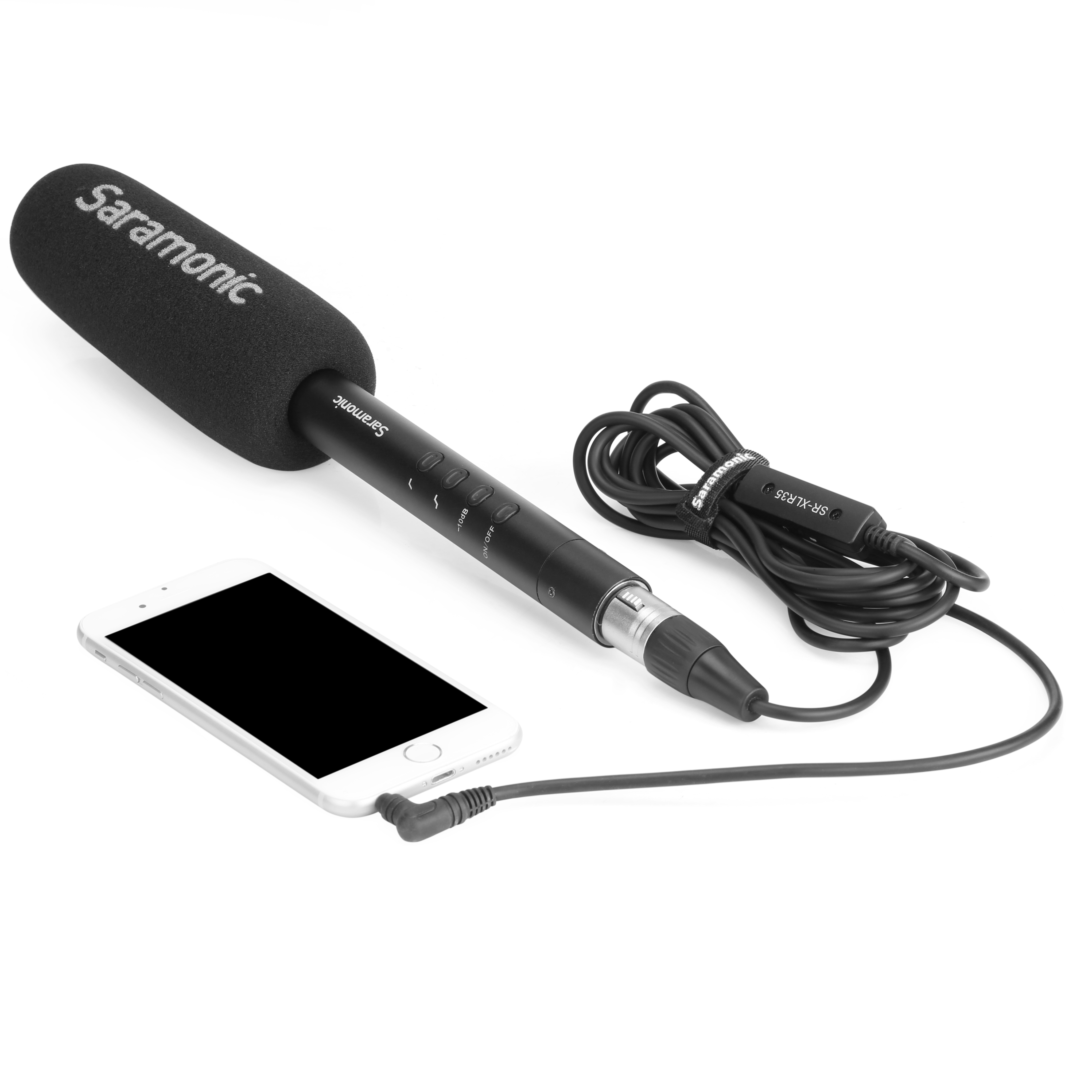 Saramonic SR-XLR35 XLR FEMALE CONNECTOR TO RIGHT-ANGLE 3.5MM TRRS AUDIO ADAPTER รับประกันศูนย์ไทย 1 ปี