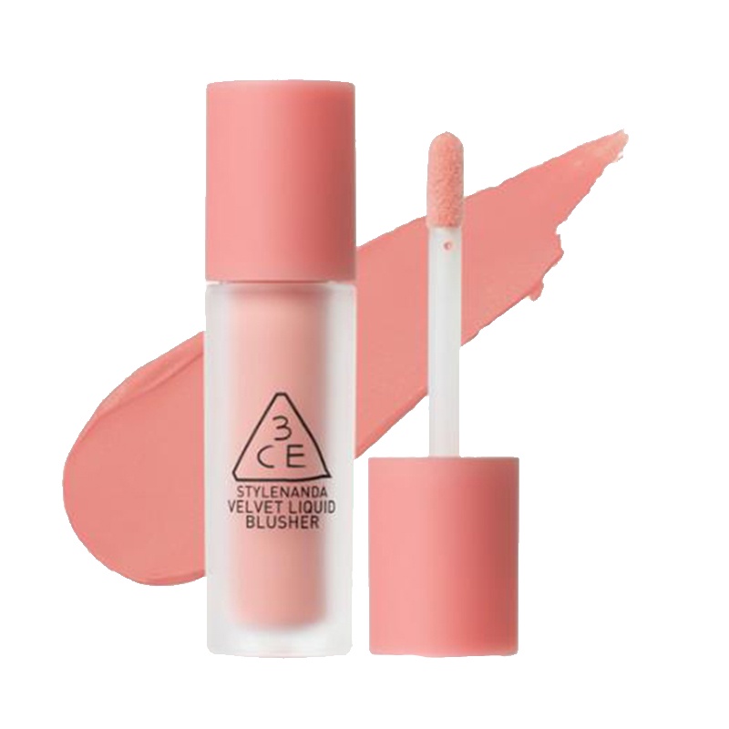 บลัชออนเนื้อลิควิด3CE Velvet Liquid Blush on 3.4g สี Ride for Me