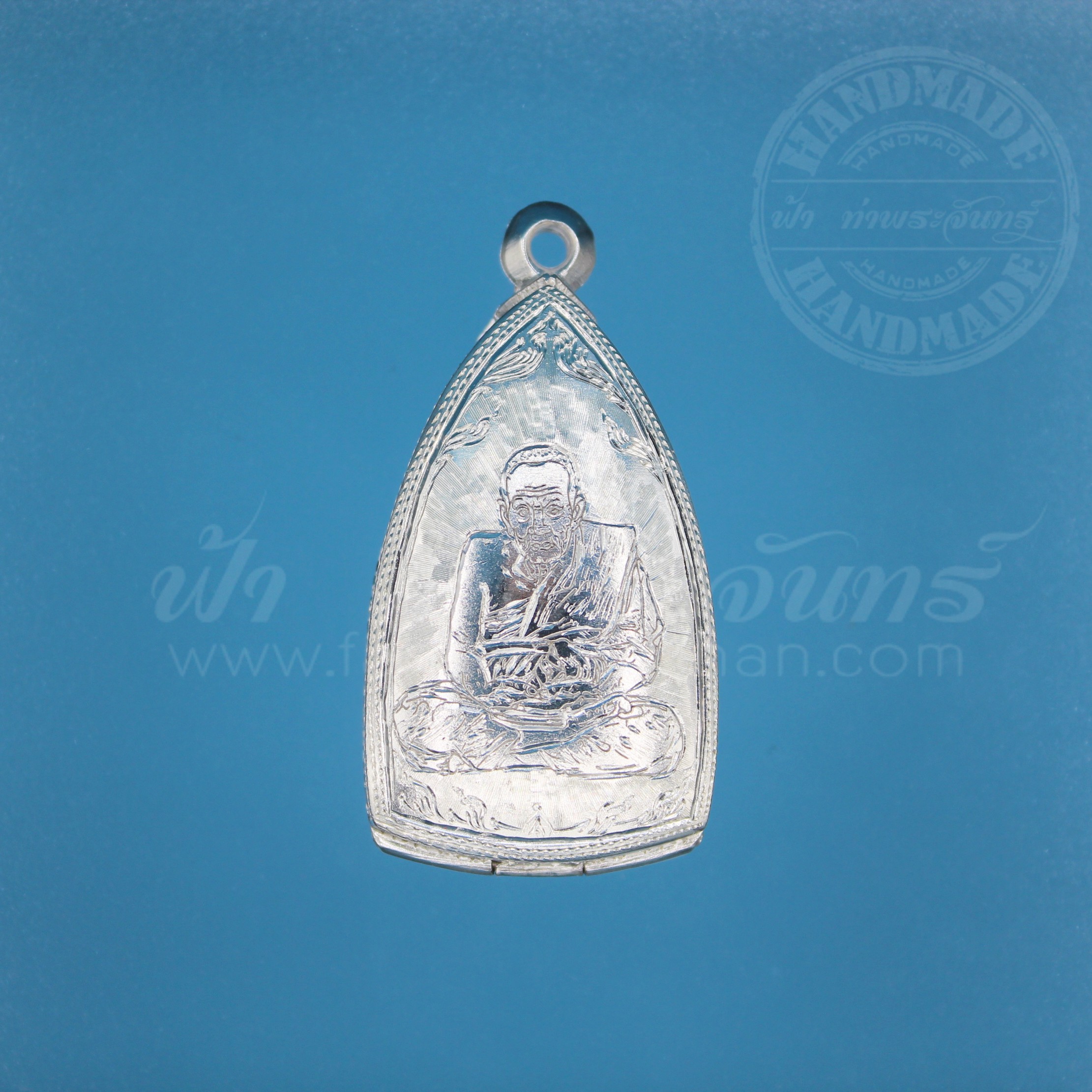 ตลับปู่ทวด ปิดหลัง เงินแกะลาย 92.5%