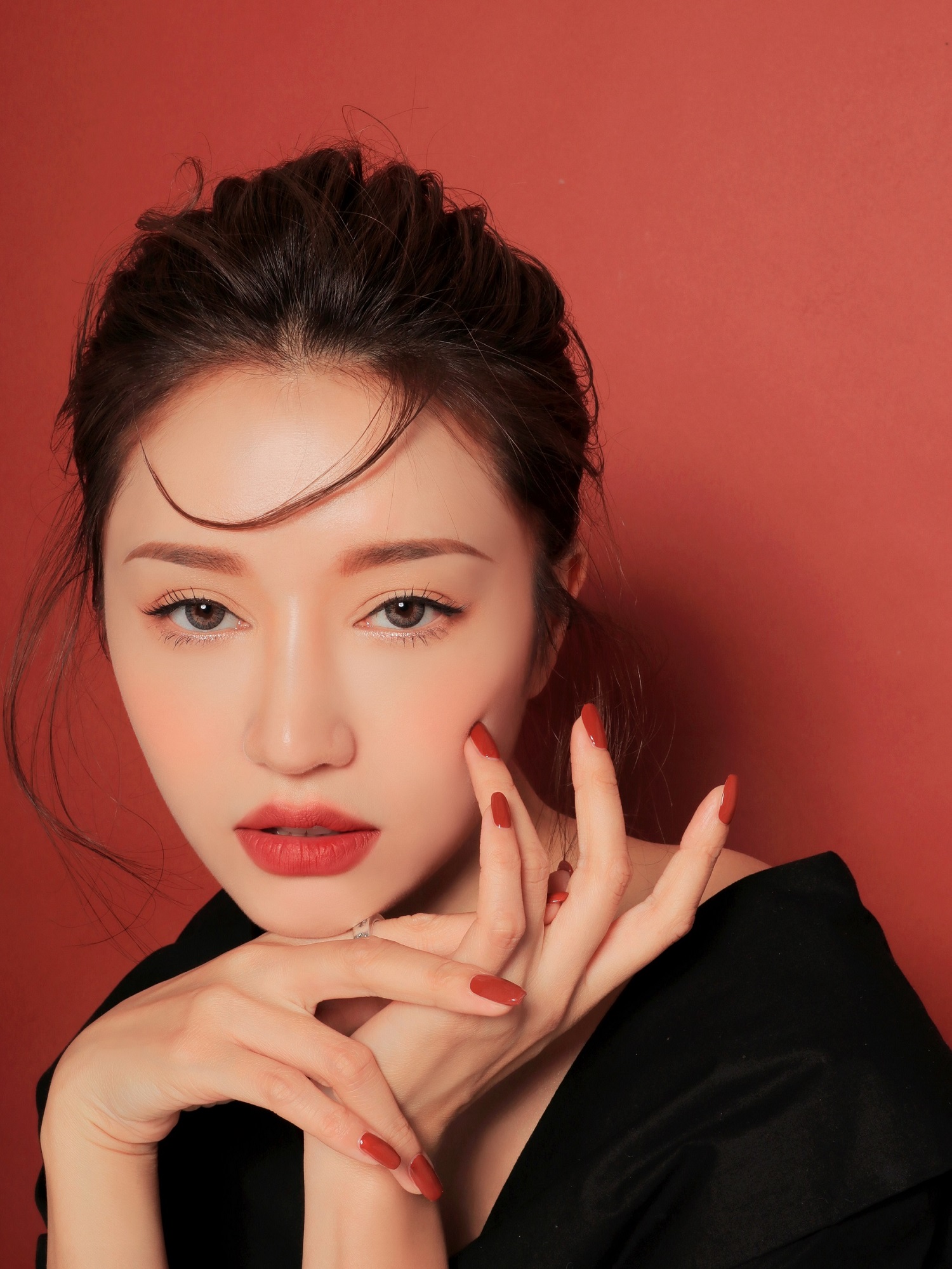 ลิปเนื้อเวลเวตแมท 3CE Slim Velvet Lip Color สีFluffy Red