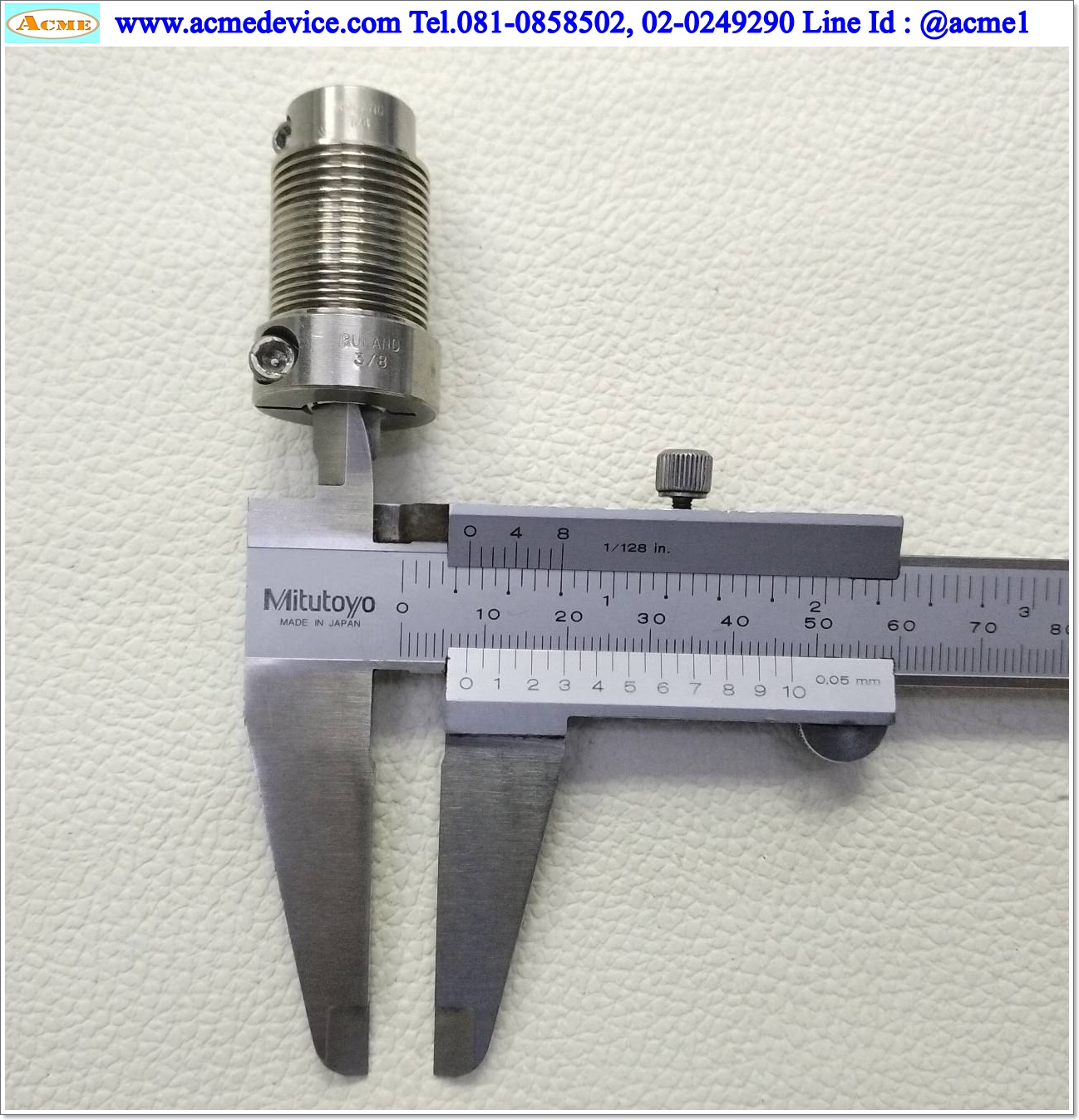 Coupling ขนาด ID 5/8 mm, OD 19 mm., L 36 mm.