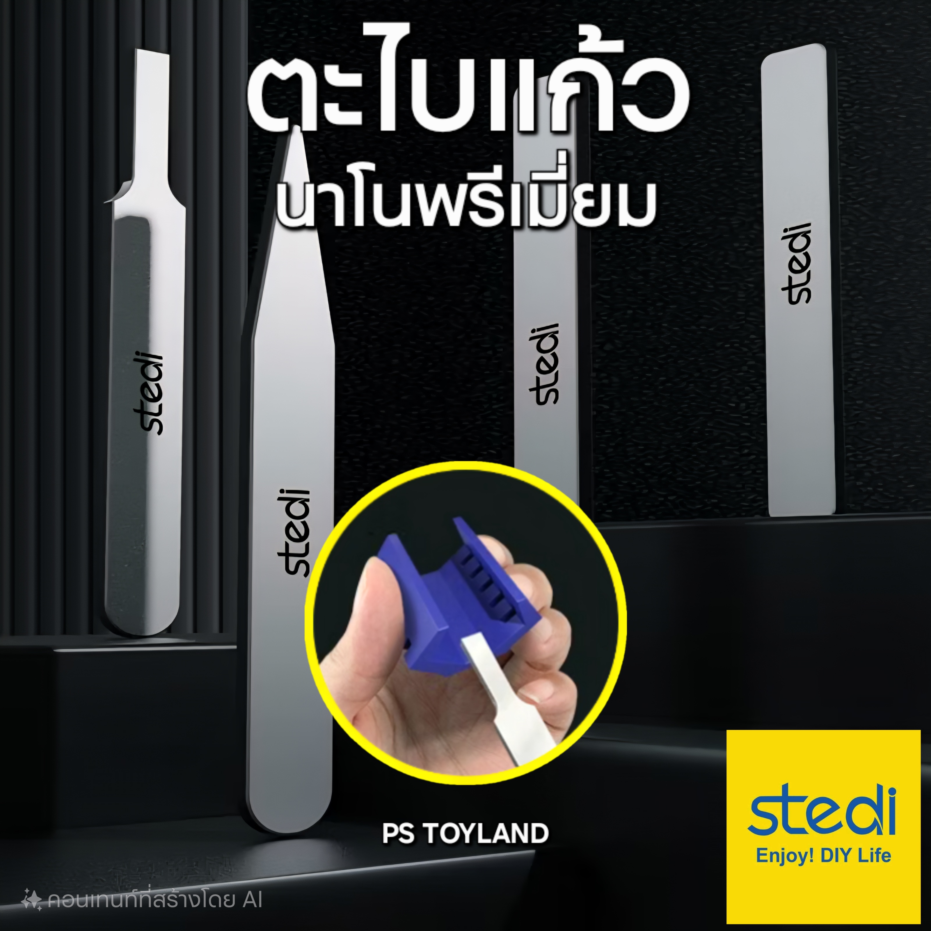 ตะไบแก้วนาโน STEDI® สำหรับขัดเก็บเกทโมเดล กันดั้ม Ultra Fine Polishing Nano Glass File MS-42