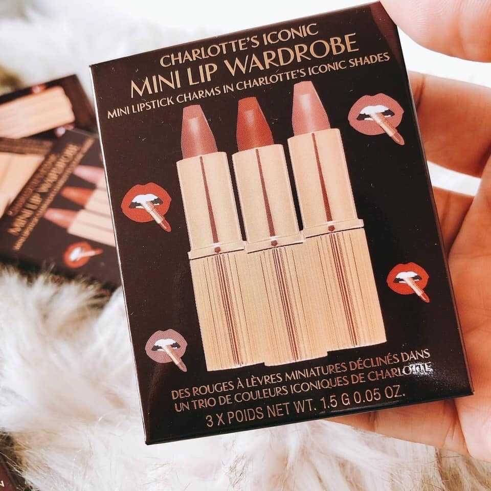 ลิปชาร์ลอต ทิวเบอรี่ Charlotte's Iconic Mini Lip Wardrobe 3x1.5g