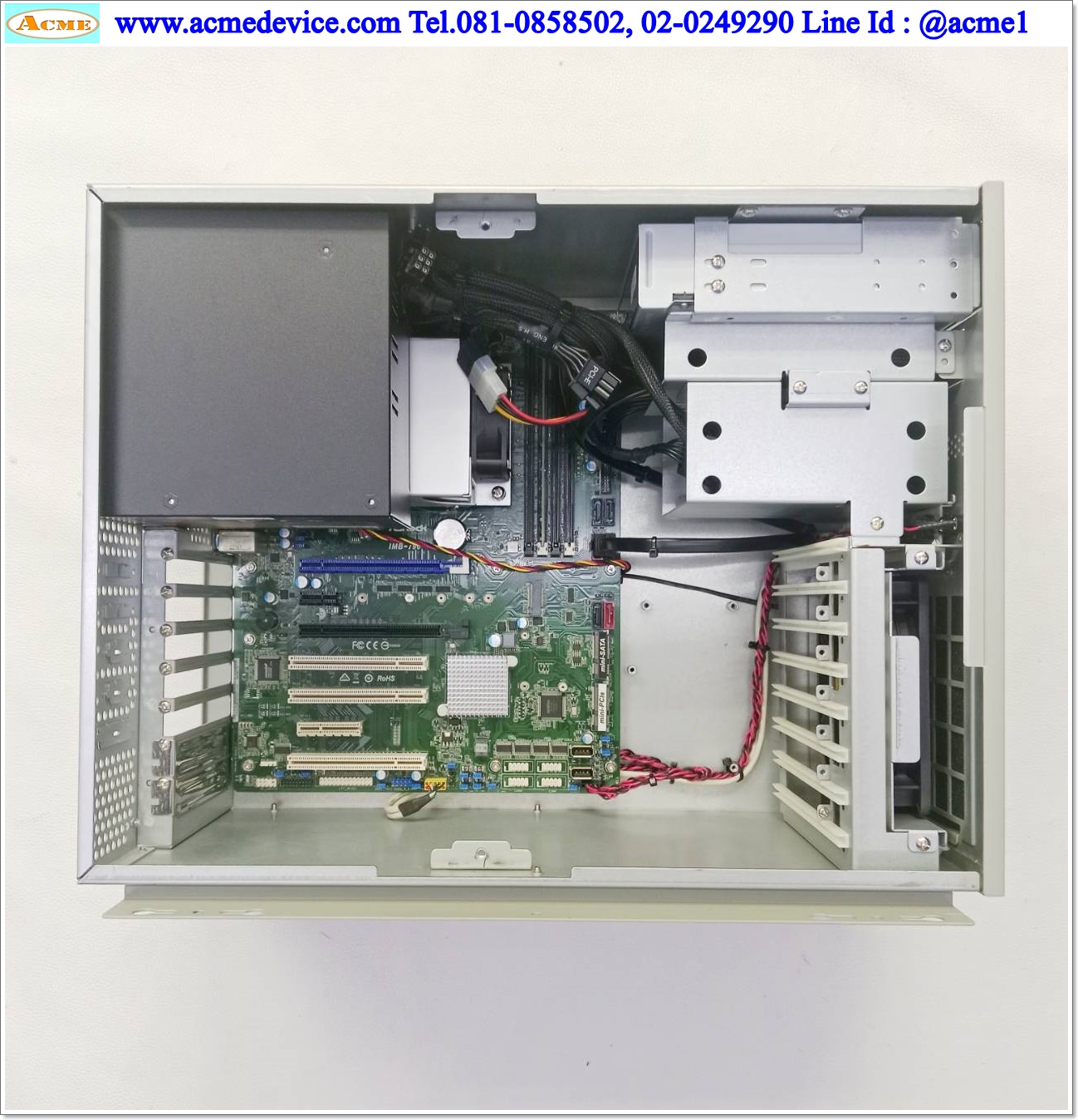 Computer Industrial Advantech รุ่น IPC-7132, IMB-790 ATX Motherboard, Core(TM) i3-7100 @3.90 GHz, Ram 8.0GB DDR4, SSD 240G, Windows 10 Pro