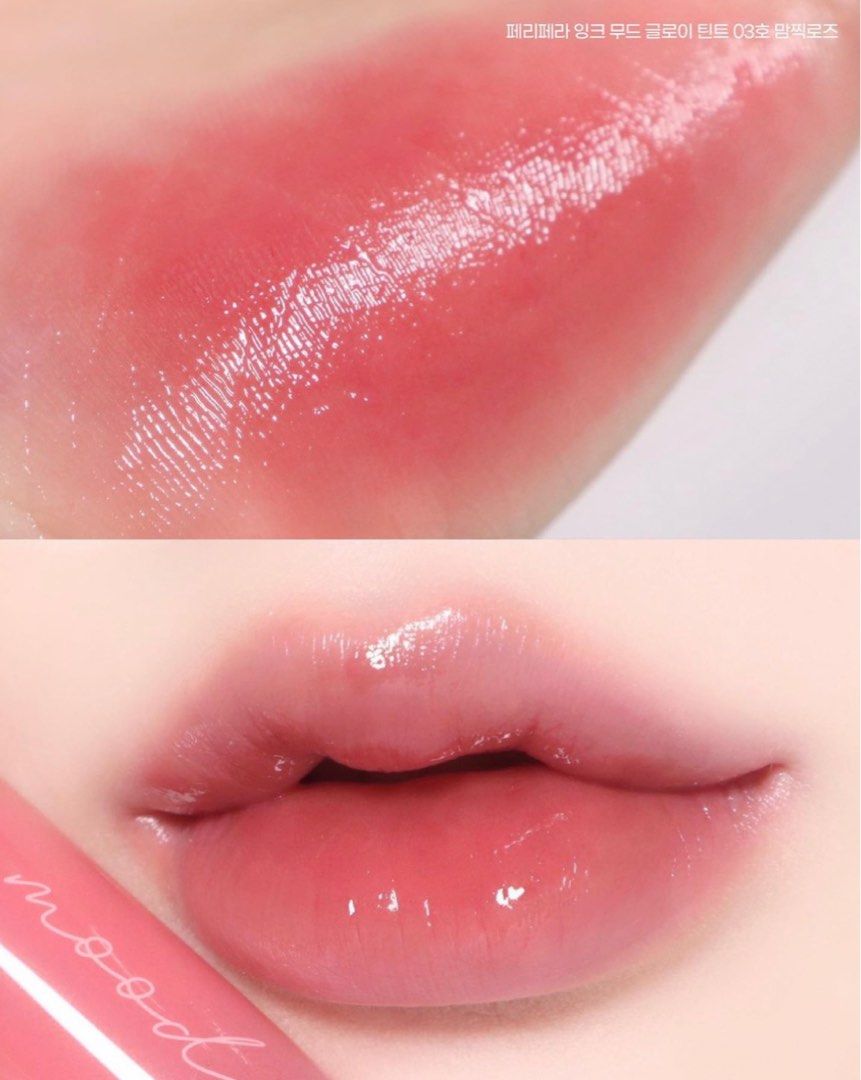 ลิปเพริเพร่า Peripera Lip Set (2pcs) Ink Mood Glowy Tint + Heart Lip Balm