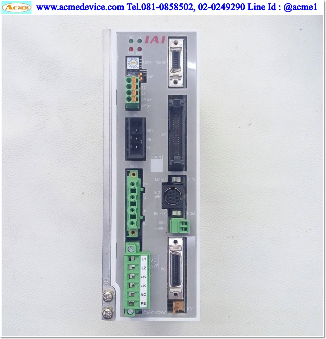 Slider IAI Drive รุ่น SCON-CA-100I-NP-3-2 & ISB-MXM-I-100-30-900-T2-X01-A3E-A0, Stroke 900 mm.