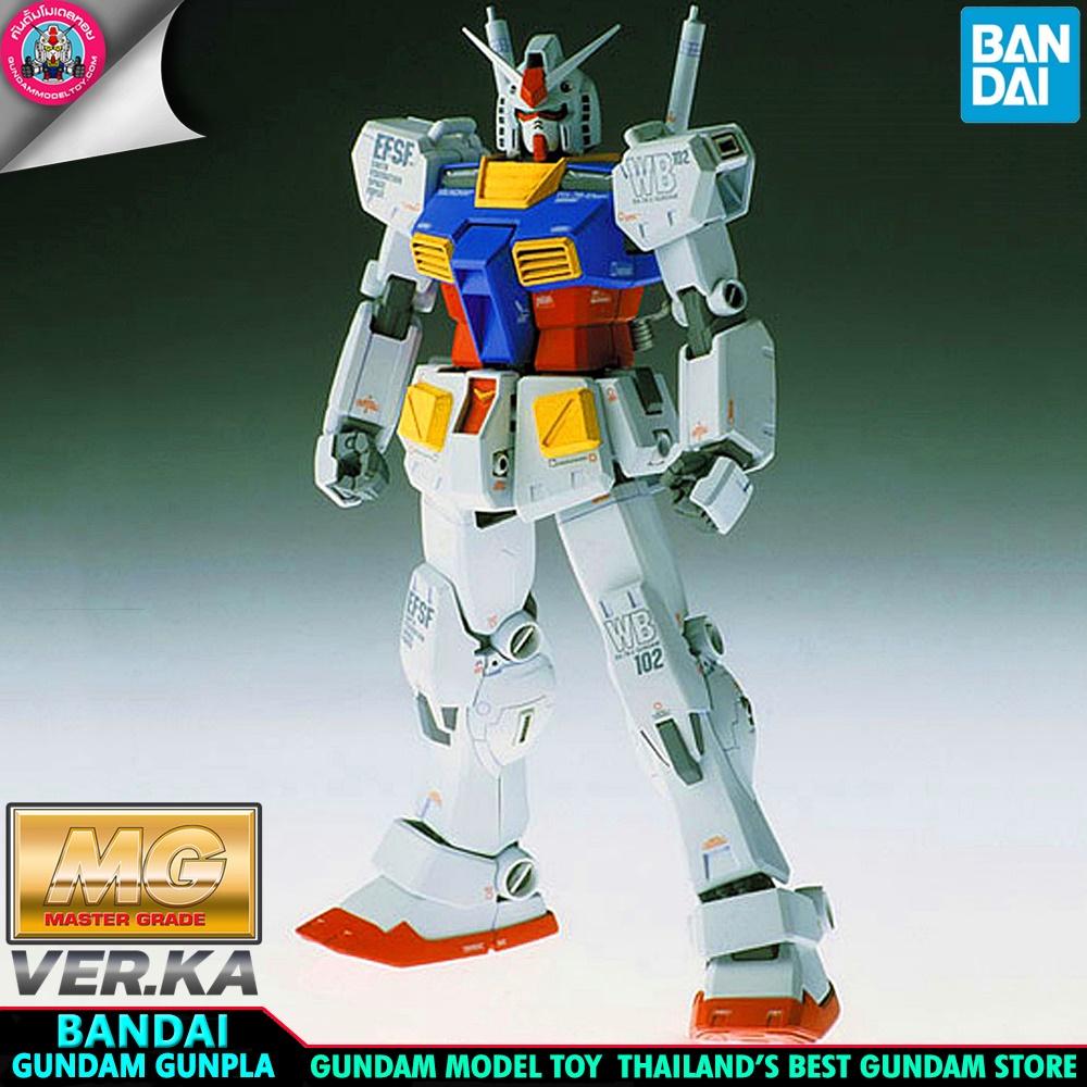BANDAI MG RX-78-2 GUNDAM VER KA โมเดล กันดั้ม กันพลา PS TOYLAND