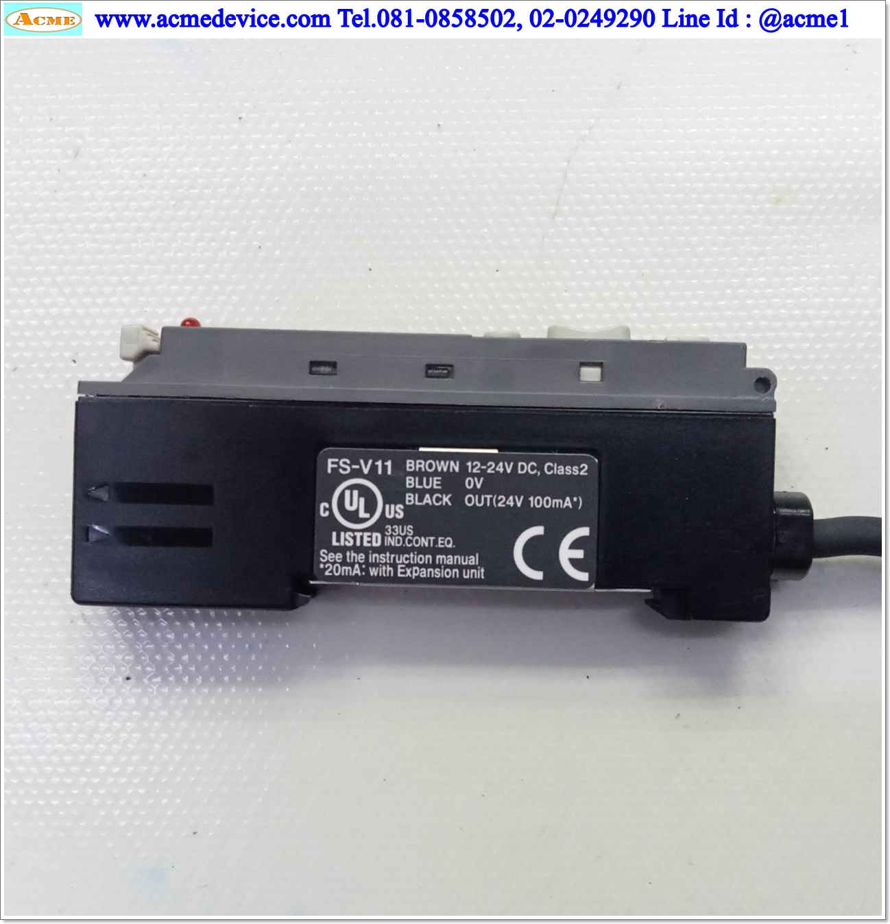 Fiber Optic Keyence รุ่น FS-V11 (ไม่มีฝาปิด)