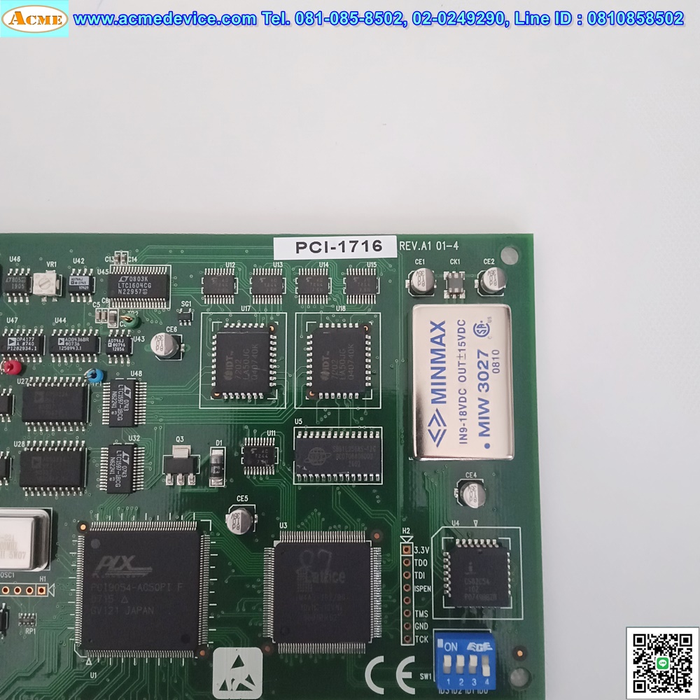 Multifunction PCI Card Advantech รุ่น PCI-1716 REV.A101-4, 16-ch, 16-bit, 1 MS/s or 500 kS/s, & Terminal Board ADAM-3968