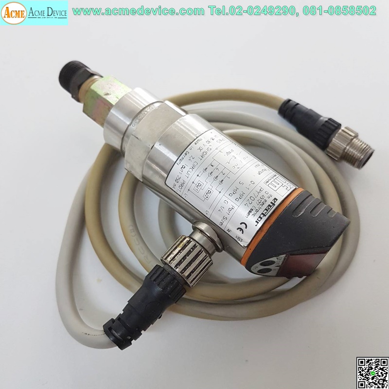 Pressure IFM รุ่น PY7024, 0 to +1MPa, PNP
