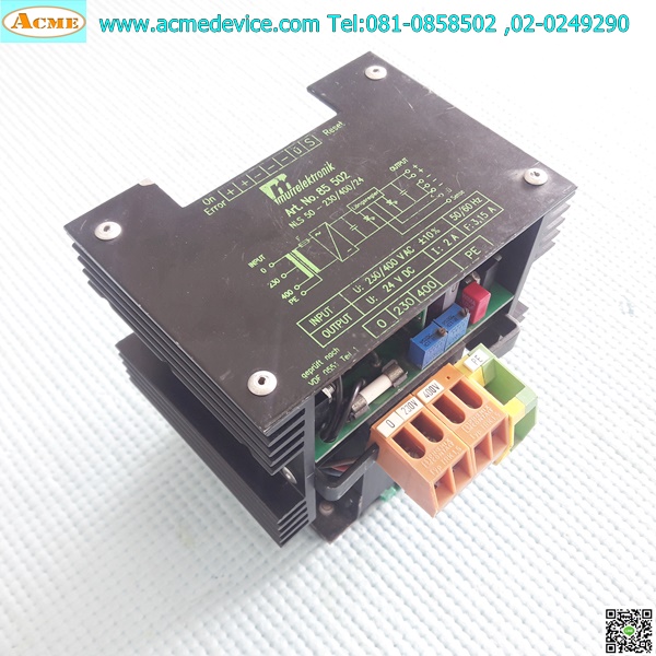 Power Supply Murrelektronik รุ่น NLS 50-230/400/24, Output 24Vdc, 2A, 48W, Power Input 220/400Vac