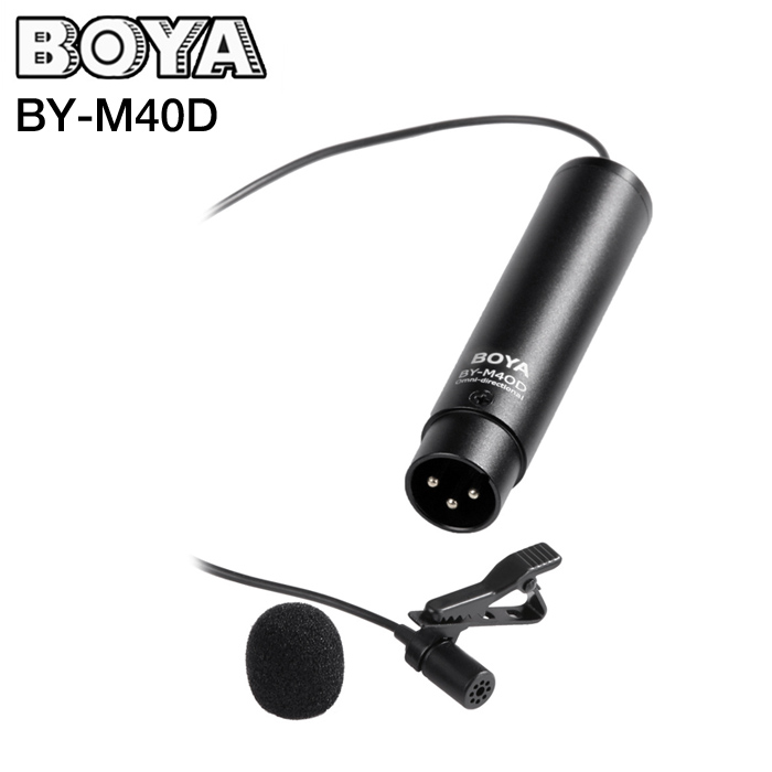 Microphone BOYA BY-M40D Omni-directional Lavalier for XLR รับประกันศูนย์ไทย 1 ปี