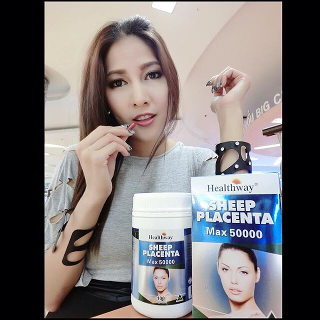 Healthway Sheep Placenta MAX 50000 mg. บรรจุ 100 เม็ด ใหม่ล่าสุด บำรุงผิวให้เนียนใสเด้งเด็ก