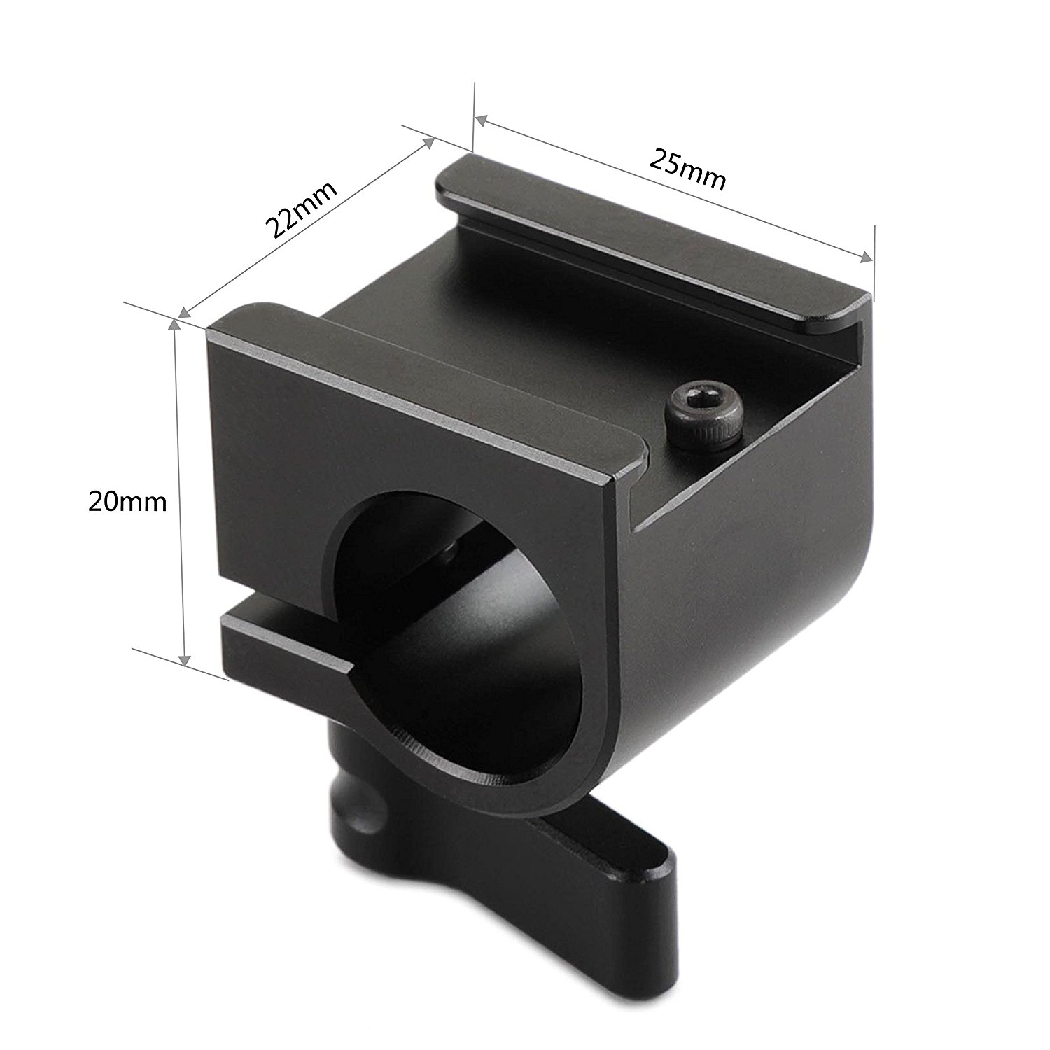 SMALLRIG® 15mm Rod Clamp with Cold Shoe 1157 (ByOrder รอสินค้า2-3วัน)