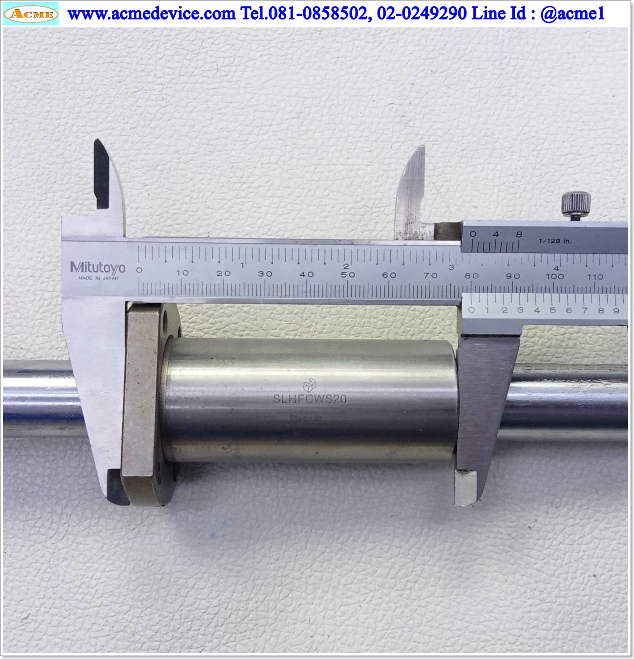 Linear Bushing and Shafts Misumi รุ่น SLHFCWS20, เพลาโต 20 mm. x 580 mm.