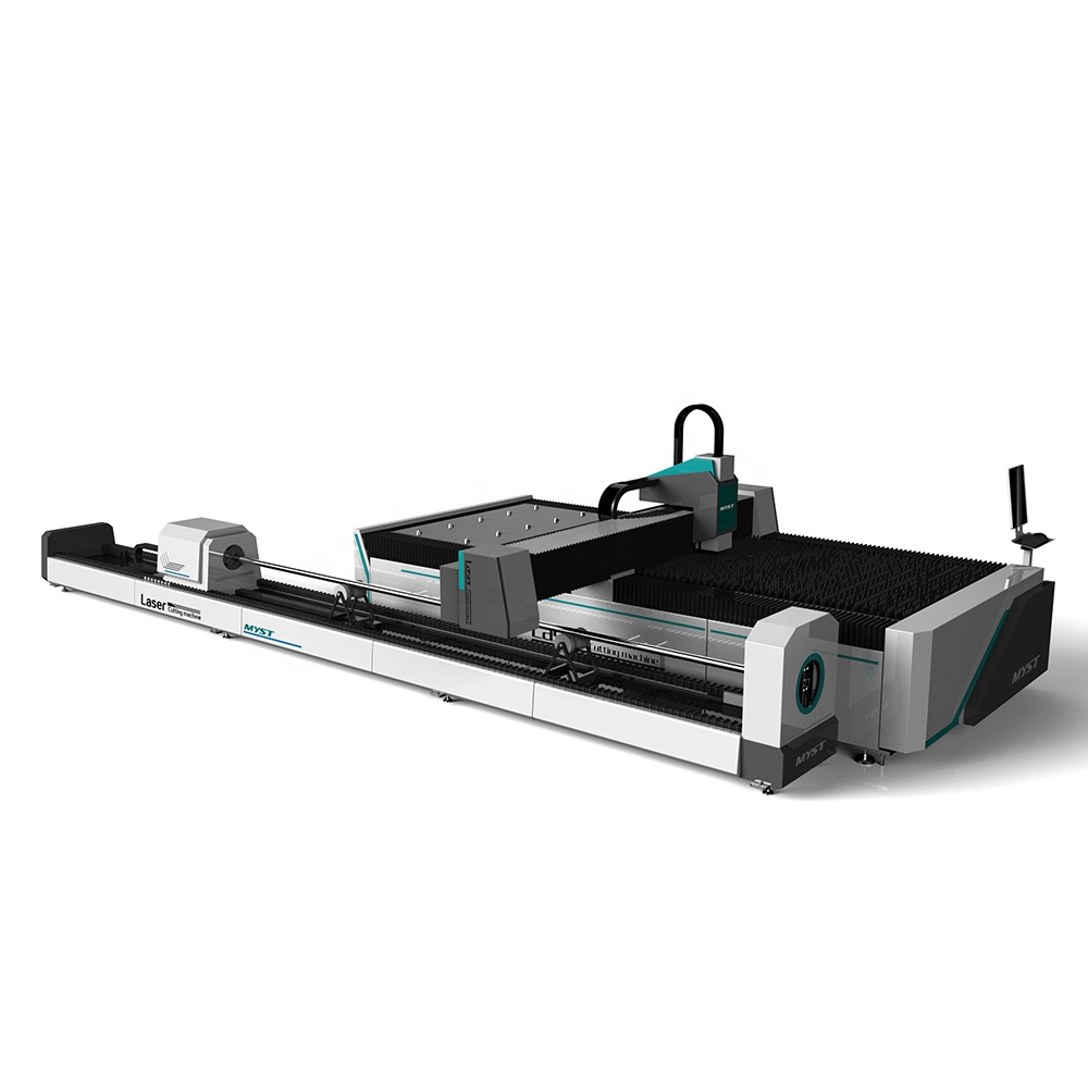 เครื่องตัดเลเซอร์ซีเอ็นซีไฟเบอร์ออฟติกส์ 4 แกน ตัดท่อได้ MFA1530 2000W Fiber Optic CNC Laser plate and tube cutting