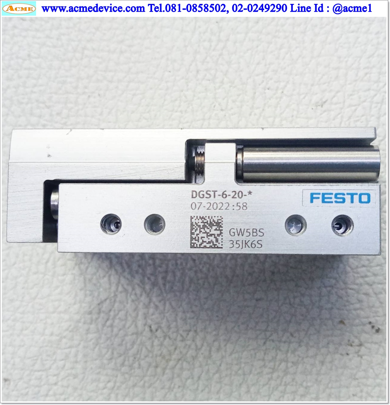 Air Cylinder Festo รุ่น DGST-6-20-*, Bore 6 mm., Stroke 20 mm.