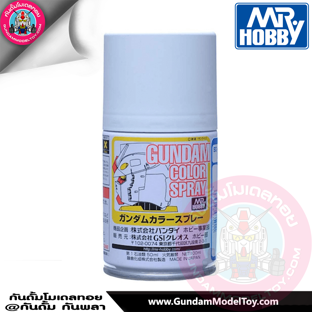 สีสเปรย์กันดั้ม SG01 MS White [Semi-Gloss] 100ml เครื่องมือ อุปกรณ์ต่อโมเดล กันดั้ม กันพลา
