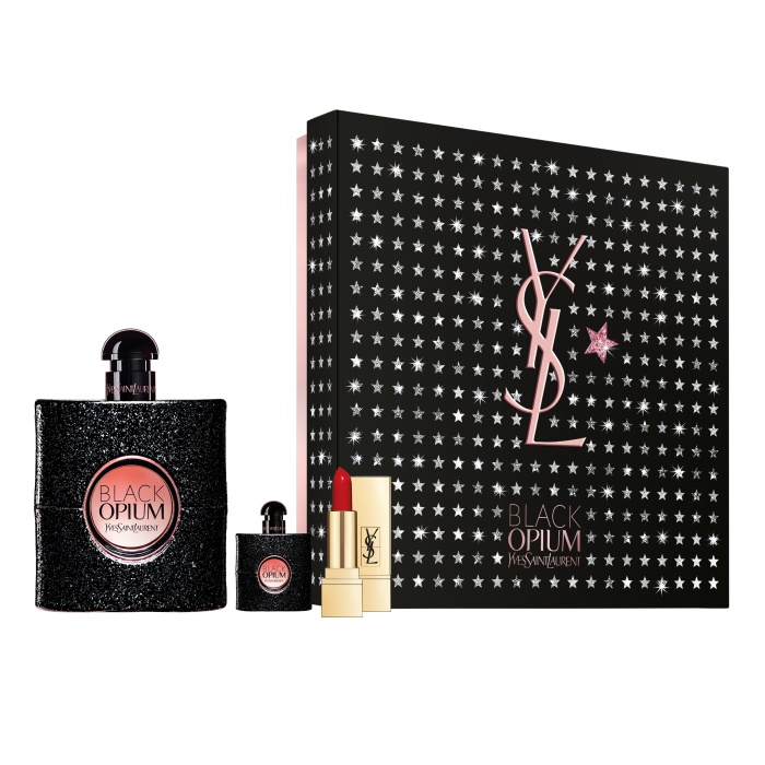 น้ำหอมอีฟแซง YSL Black Opium EDP Holiday Set 2019 90ml+7.5ml+Lip