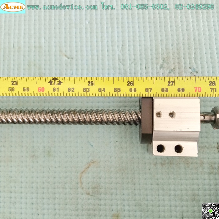 Ball Screw ขนาดเพลา 12 mm.x 815 mm., Stroke 665 mm., Pit 16 mm.