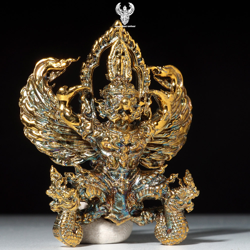 พญาครุฑ รุ่น จอมราชันย์ เนื้อสัมฤทธิ์ผิวไฟ ครูบาแบ่ง วัดโตนด จ.นครราชสีมา