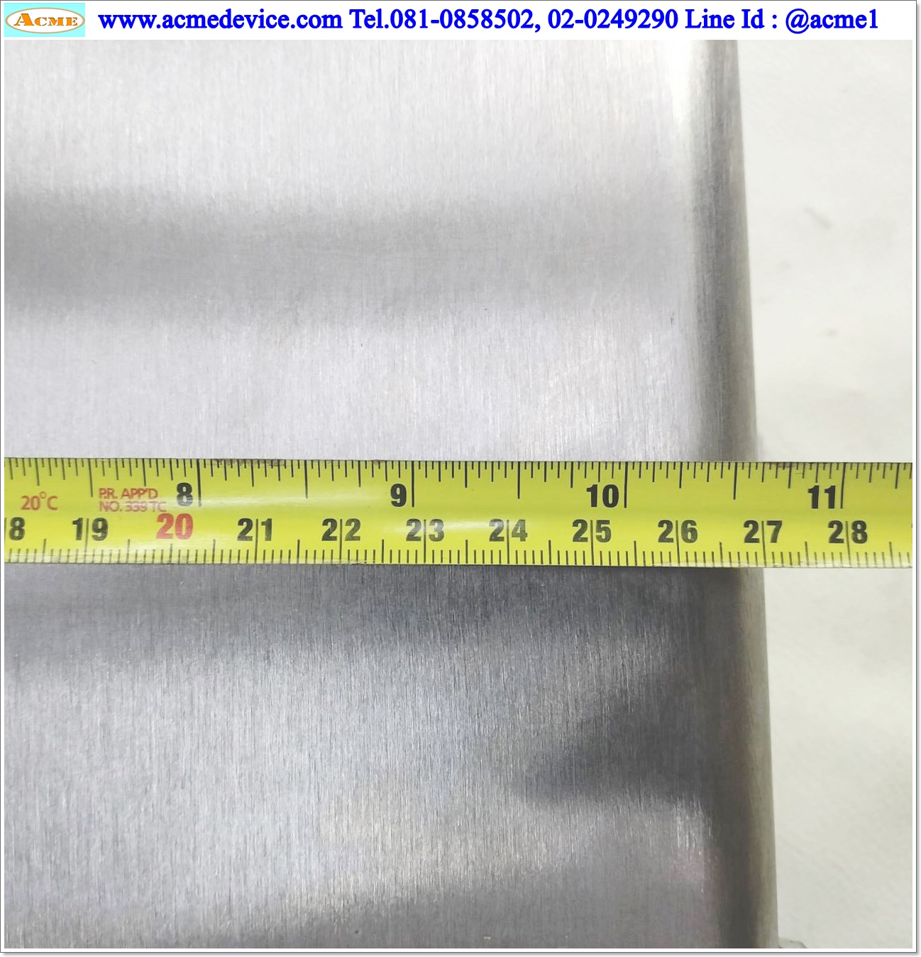 Air Tank ขนาด 270 x 630 x 150 mm., น้ำหนัก 30 Kg