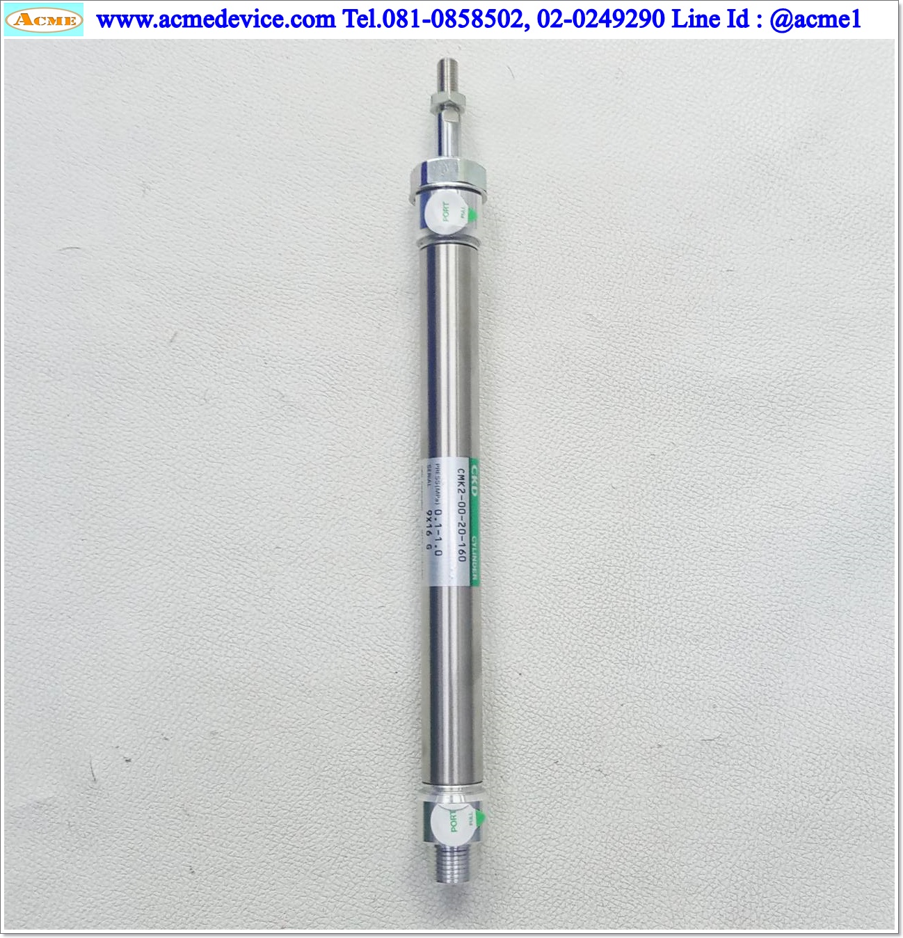 Air Cylinder CKD รุ่น CMK2-00-20-160-N13WF34, Bore 20 mm., Stroke 160 mm.