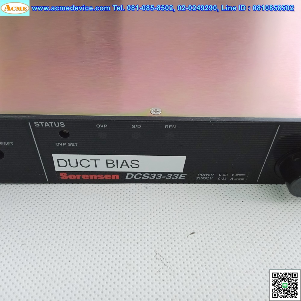 DC Power Supply Sorensen รุ่น DCS33-33E, 0-33V, 0-33A, 115/230vac