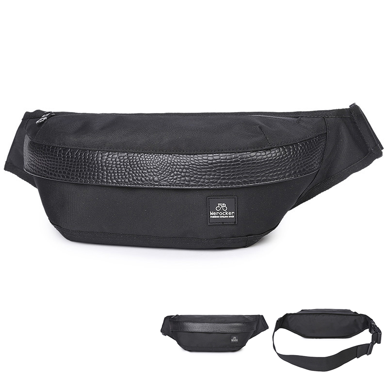 กระเป๋าคาดอก กระเป๋าคาดเอว werocker | WBL002 black tex