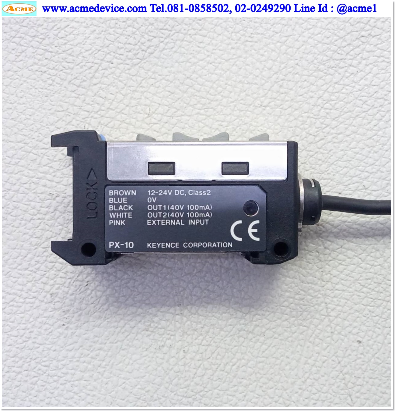 Photoelectric Amp Keyence รุ่น PX-10, NPN, LIGHT-ON / DARK-ON