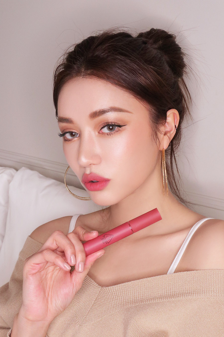 ลิปเนื้อเวลเวตแมท 3CE Velvet Lip Tint สี Pink Break