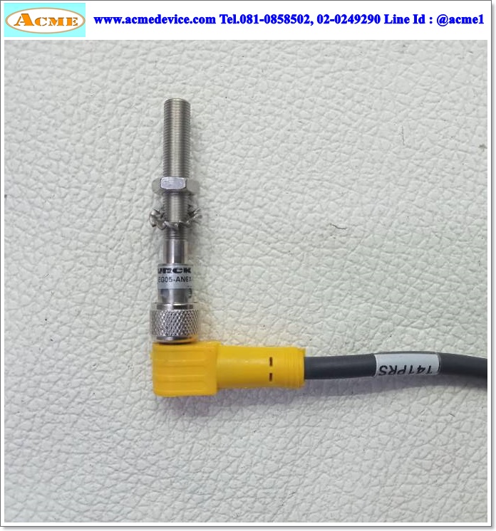 Proximity Turck รุ่น BI1-EG05-AN6X-V1331, M5, ระยะ 1mm, 3wire, NPN, NO, Unshielded, Inductive