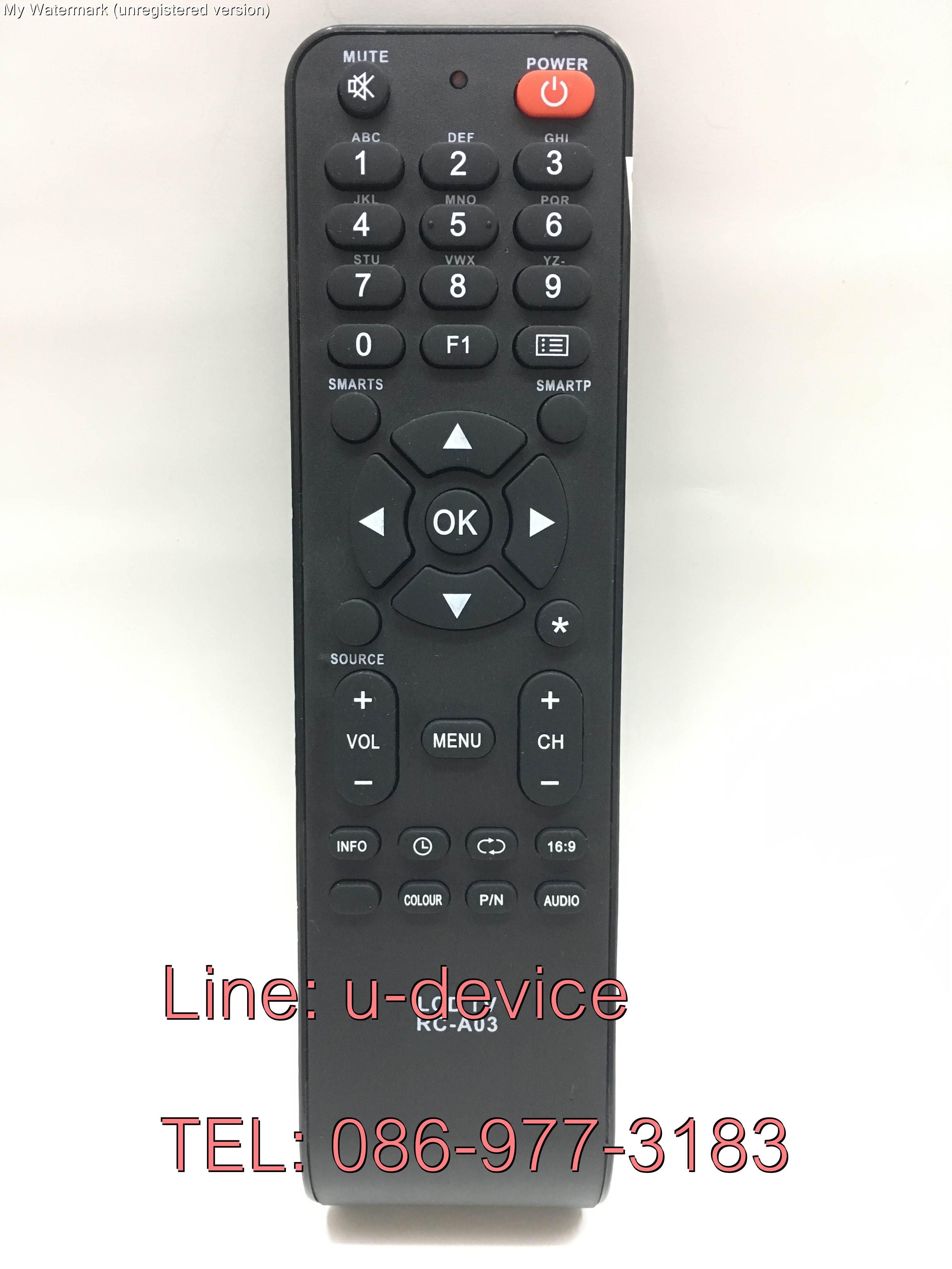 รีโมททีวี โปรวิชั่น Provision รุ่น RC-A03