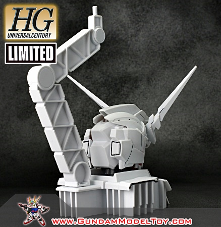 HGUC 1/144 LIMITED RX-0 UNICORN GUNDAM DESTROY MODE + HEAD DISPLAY BASE ลิมิตเตด ยูนิคอร์น กันดั้ม + เฮด ดิสเพลย์ เบส